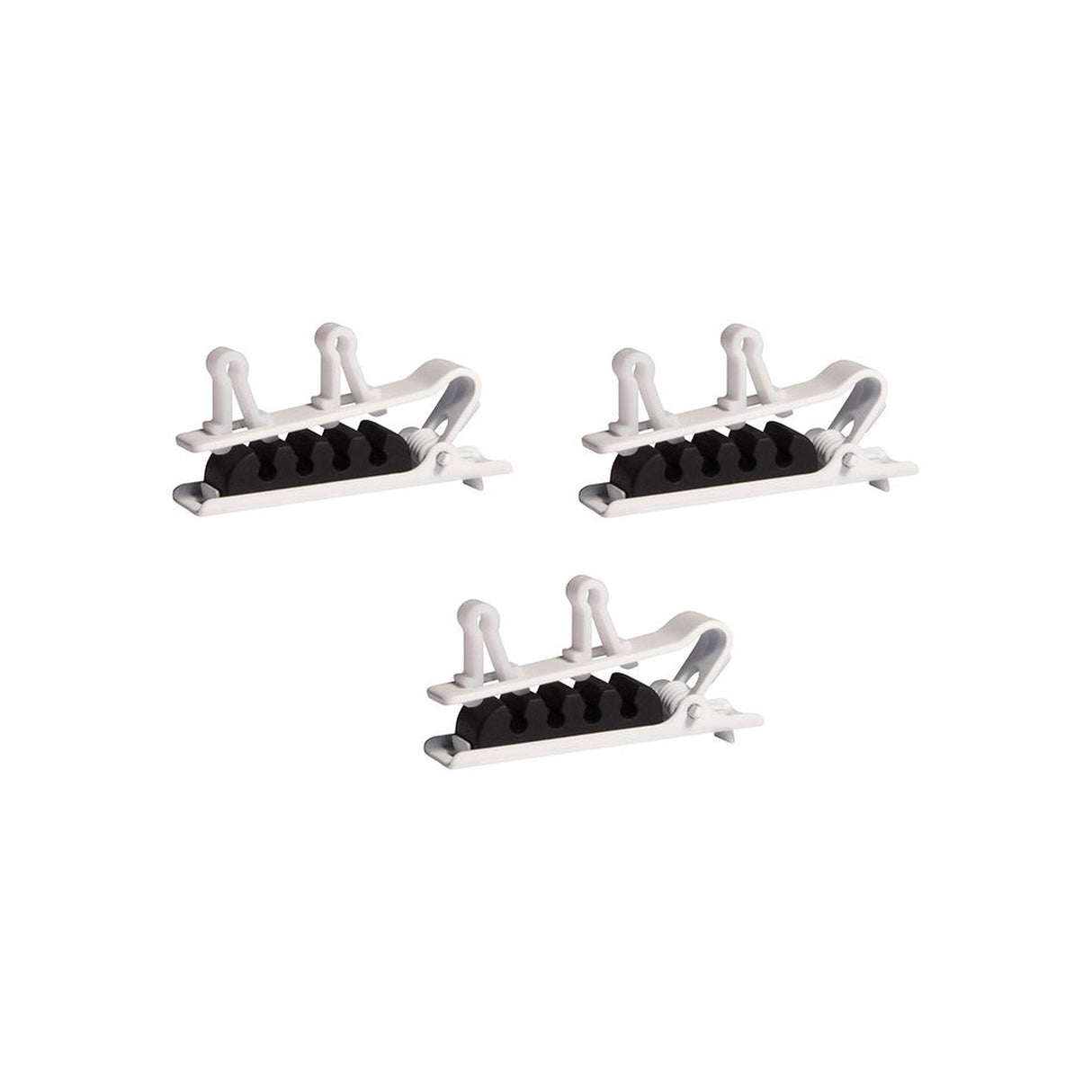 Shure RPM40TC/W Dual Tie Clip, 3 Pack, White