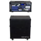 VocoPro CHAMPION-REC-9 4-Channel Multi-Format Portable PA System, 200W