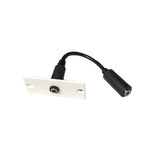 Kramer WA-1PN 3.5mm Stereo Audio Wall Plate Insert White
