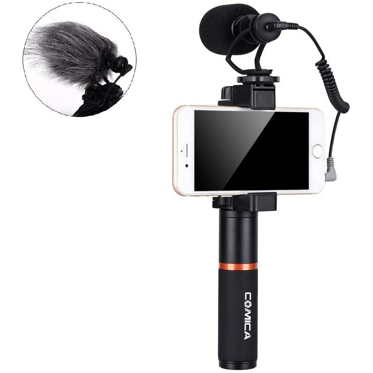 Comica CVM-VM10-K1 Full Metal Mini Compact On-Camera Directional Shotgun Video Microphone Kit