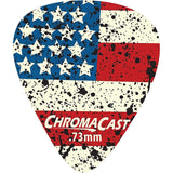 Chromacast CC-DP-USA-73-10PK USA Flag Picks.73mm Medium Gauge 10-Pack - accessories