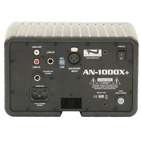 Anchor Audio AN-1000X+ powered speaker monitor angled view