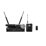 Shure QLXD124/83-G50 Wireless Bodypack and Handheld Vocal Combo System with WL183 - G50: 470 - 534 MHz