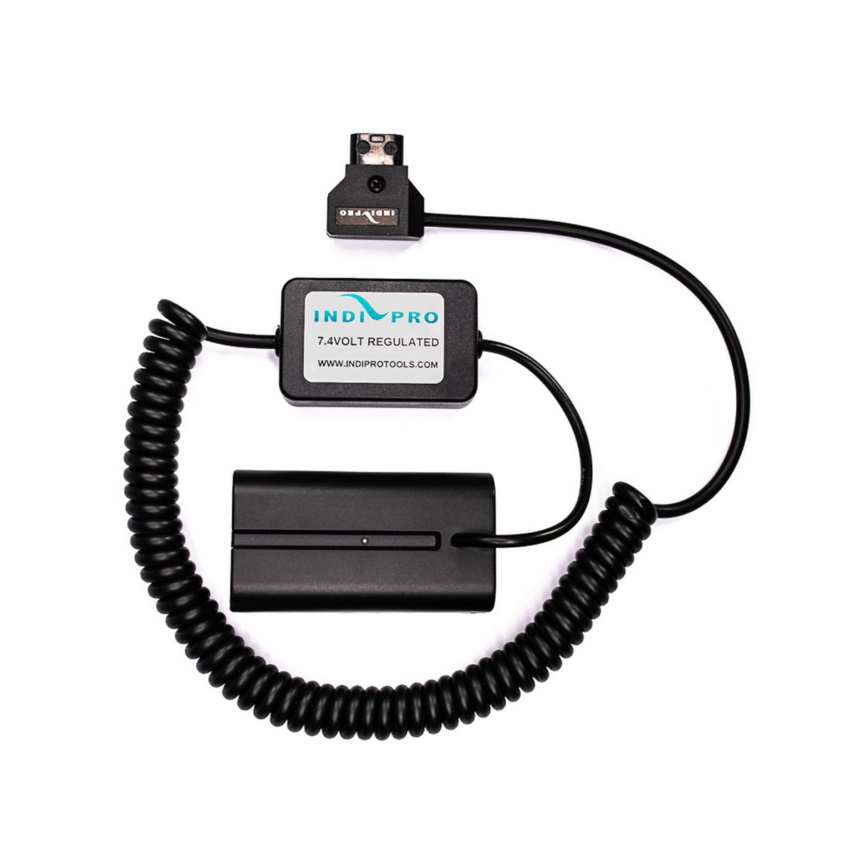 IndiPRO Tools CPTSLS 22 to 42 Inch Coiled D-Tap to Sony L-Series Type Dummy Battery