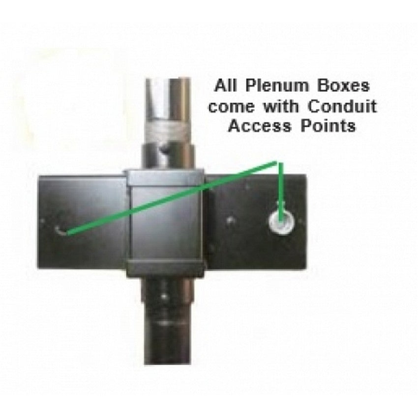 Nigel B Design NB-JEE-DPM Junior Plenum Equipment Enclosure, Double Pole Mount Fitting