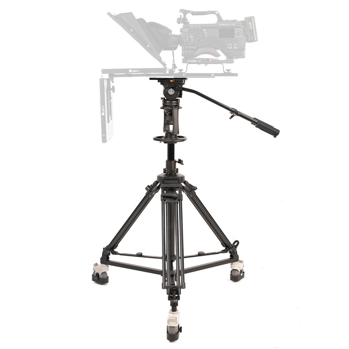 E-Image EI-GH20-KIT GH20 Fluid Head with AT7903 Tripod Pedestal and EI-7004B Dolly