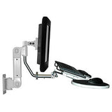 NTI ARM-WL-LCDKB-L Wall Mount LCD Arm with Keyboard/Mouse Holder White