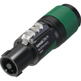 Neutrik NL4FXX-W-S speakON XX Series 4 Pole Cable End Green