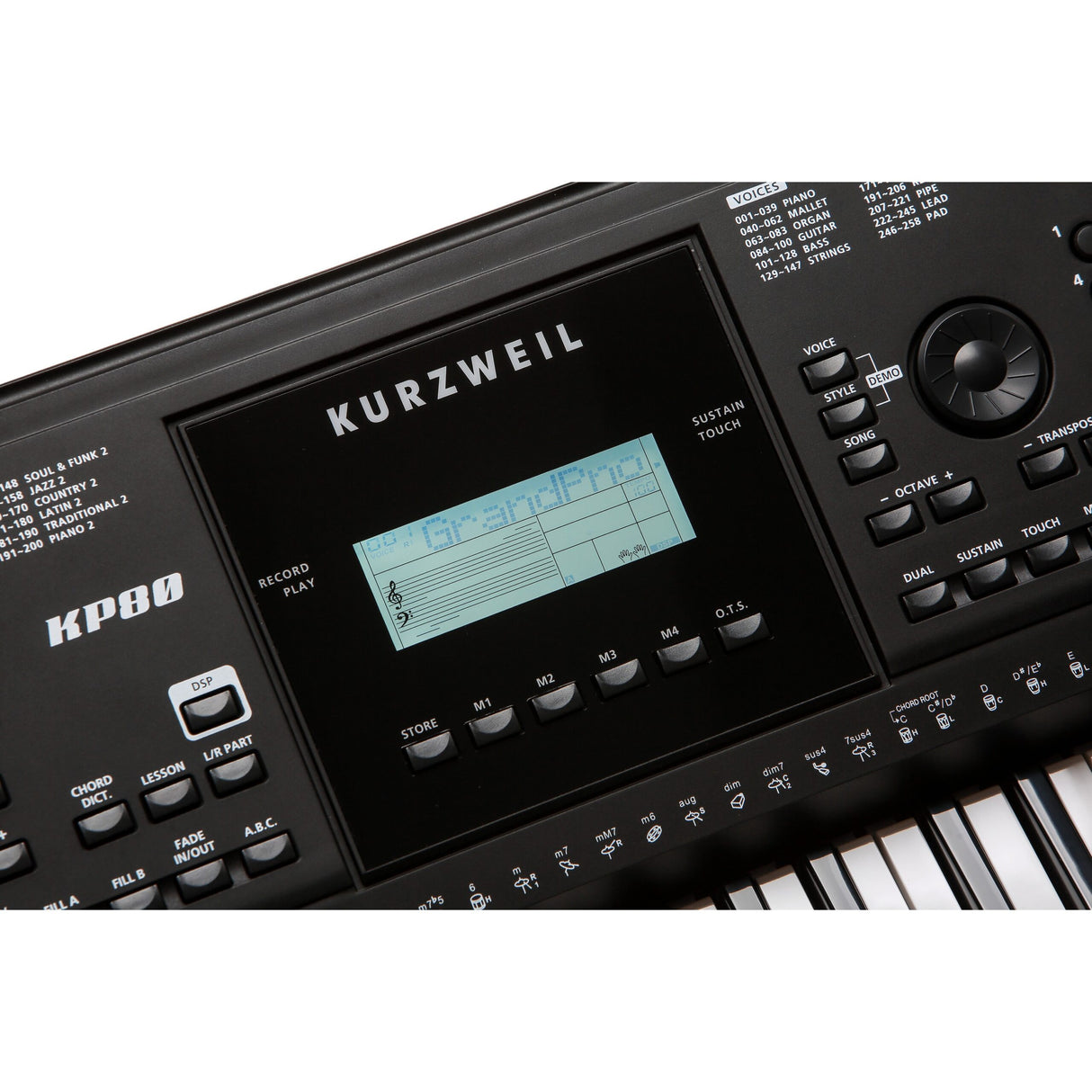 Kurzweil KP-80 61-Key Synth Action Portable Arranger