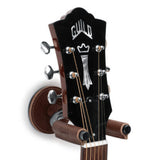 Levy's Smoke Forged Guitar Hanger with Brown Leather