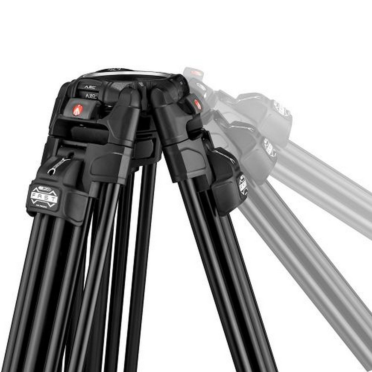 Manfrotto MVK504XTWINFA 504X Fluid Video Head with 645 Fast Twin Aluminum Tripod