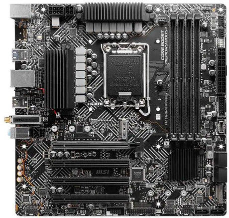 MSI - MSI PRO B760M-VC WIFI Intel B760 mATX Motherboard LGA 1700 - B760MVCWIFIBULK