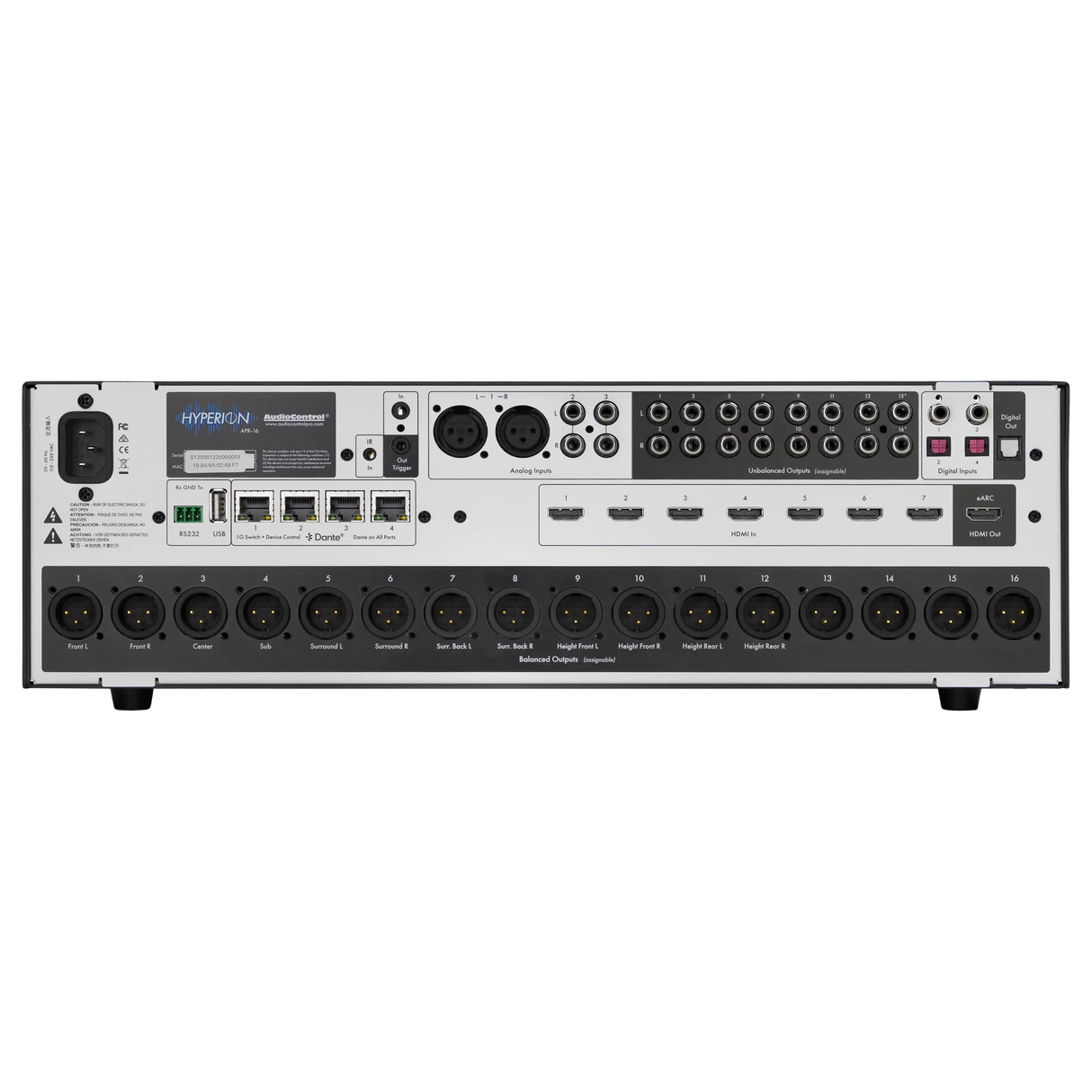 AudioControl ACP-HYPE-APR-16 Hyperion 16-Channel Immersive Pre-Amp Processor
