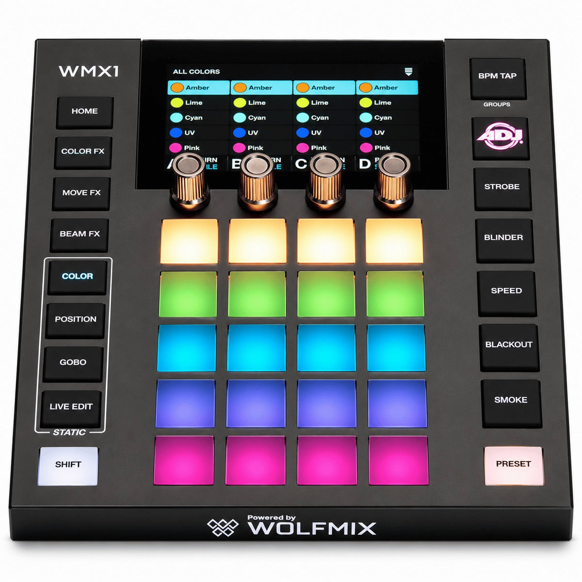 ADJ WMX1 MK3 Standalone DMX Lighting Controller Powered by Wolfmix