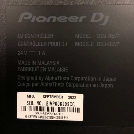 Pioneer DJ DDJ-REV7 Scratch-Style 2-Channel DJ Controller for Serato (Used)