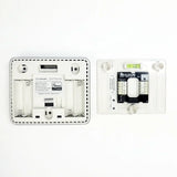 Alarm.com ADC-T2000-RC smart Z-Wave thermostat with 3-stage heat 2-stage cooling remote access smart scheduling and AA battery power