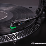 Audio-Technica AT-LP120XUSB-BK direct-drive USB turntable with AT-VM95E cartridge built-in phono preamp and 33 45 78 RPM playback - Black