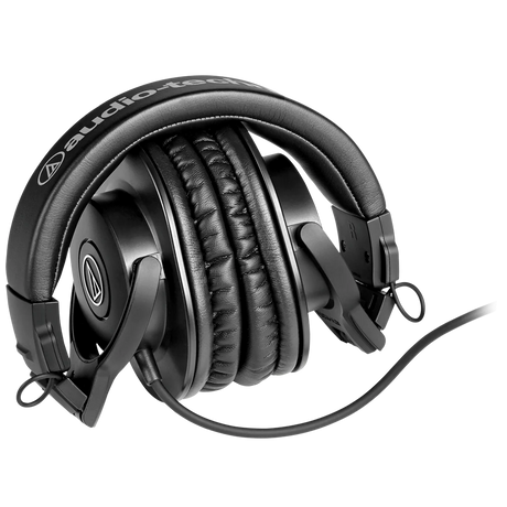 Audio-Technica ATH-M30x closed-back studio monitor headphones with 40 mm drivers collapsible design and circumaural earcups