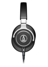 Audio-Technica ATH-M70x professional closed-back monitor headphones with 45mm drivers, 5Hz-40kHz response, swiveling earcups, detachable cables, carrying case, and 6.3mm adapter
