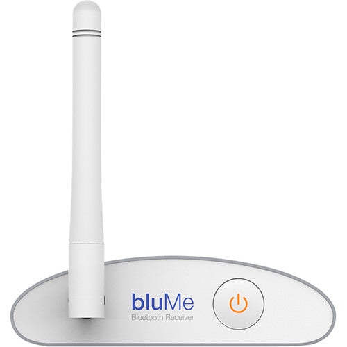 Auris bluMe Bluetooth receiver silver front view for home audio streaming
