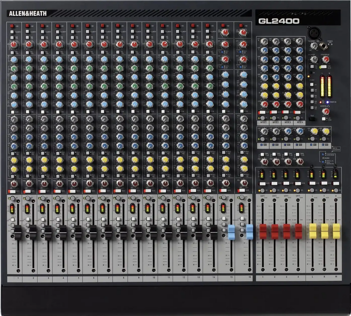 Allen & Heath GL2400-16 16 Channel Dual-Function Live Sound Mixer