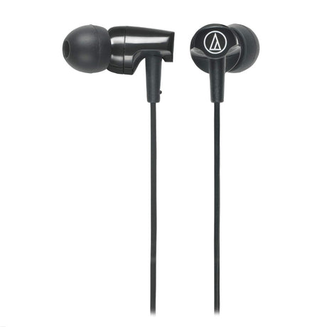 Audio-Technica ATH-CLR100ISBK SonicFuel In-Ear Headphones with Mic, Black