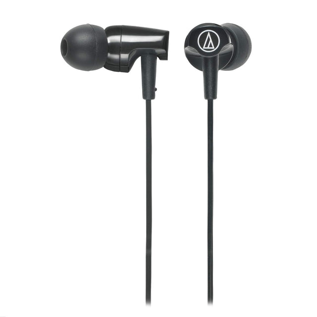 Audio-Technica ATH-CLR100ISBK SonicFuel In-Ear Headphones with Mic, Black