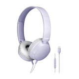 Audio-Technica ATH-S120C-LV USB-C Wired On-Ear Headphones, Violet
