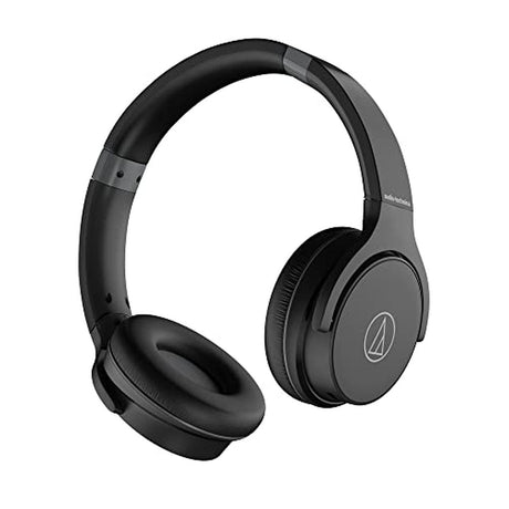 Audio-Technica ATH-S220BTBK Wireless On-Ear Headphones with 60-Hour Battery