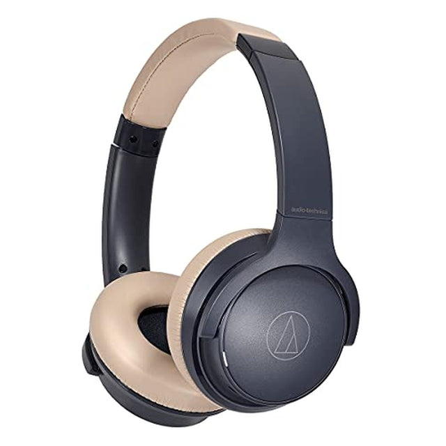 Audio-Technica ATH-S220BTNBG Wireless On-Ear Headphones, Navy/Beige