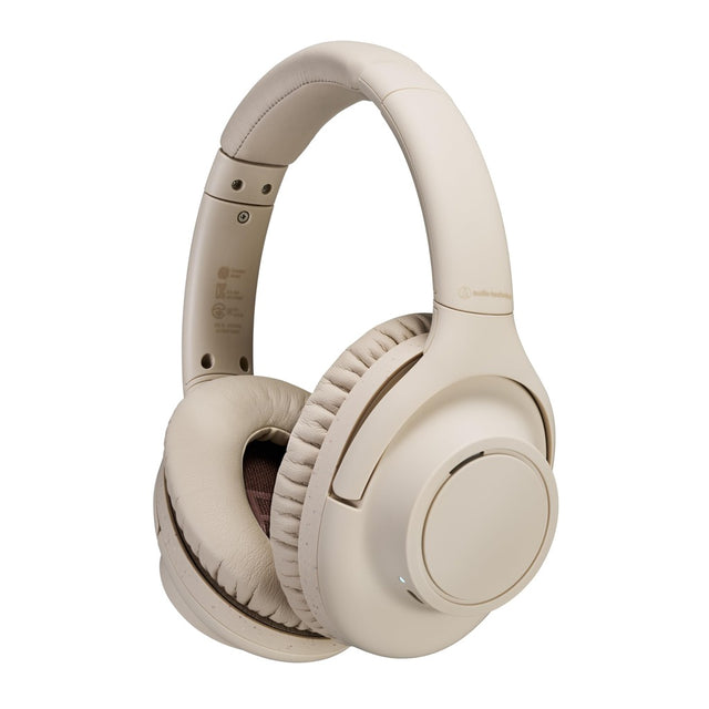 Audio-Technica ATH-S300BTBG Wireless Noise-Cancelling Headphones, Beige