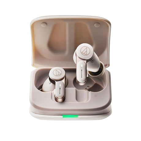 Audio-Technica ATH-TWX7WH True Wireless Noise-Cancelling Earbuds, White
