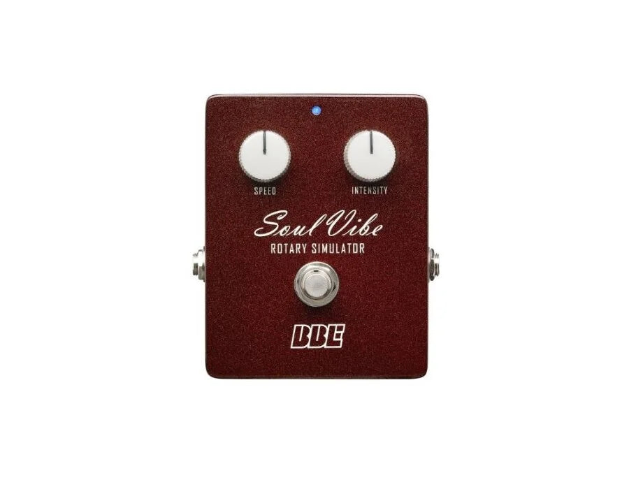 BBE Soul Vibe SV-74 Rotary Simulator pedal with Speed Intensity controls blue status LED and true hardwire bypass