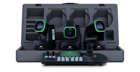 BirdDog 3x X1 30x PTZ Cameras and KBD Keyboard Bundle (Black)