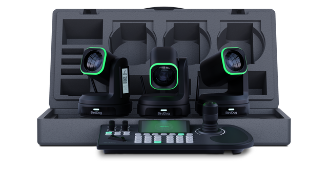BirdDog 3x X1 30x PTZ Cameras and KBD Keyboard Bundle (Black)