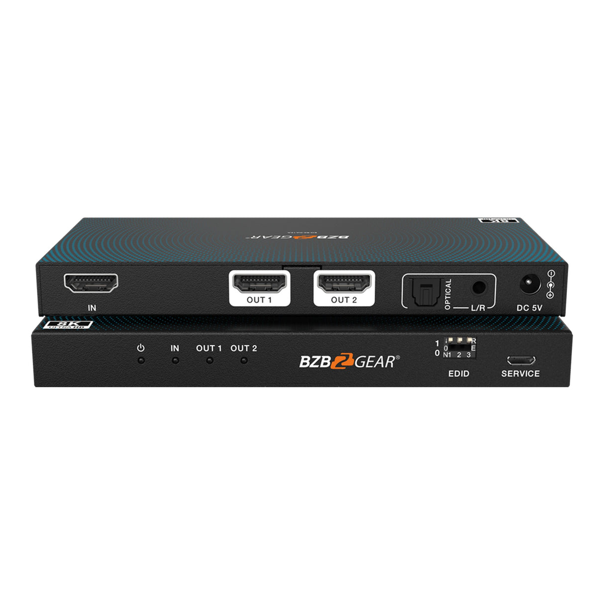 BZBGEAR BG-8K-DA12A 1x2 Splitter 8K@60Hz UHD HDMI2.1