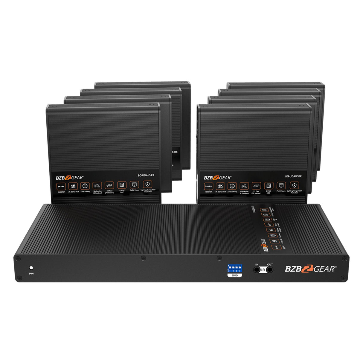 BZBGEAR BG-UDAIC-E18 1X8 4K60 UHD 18Gbps HDMI Splitter/Distribution Amplifier