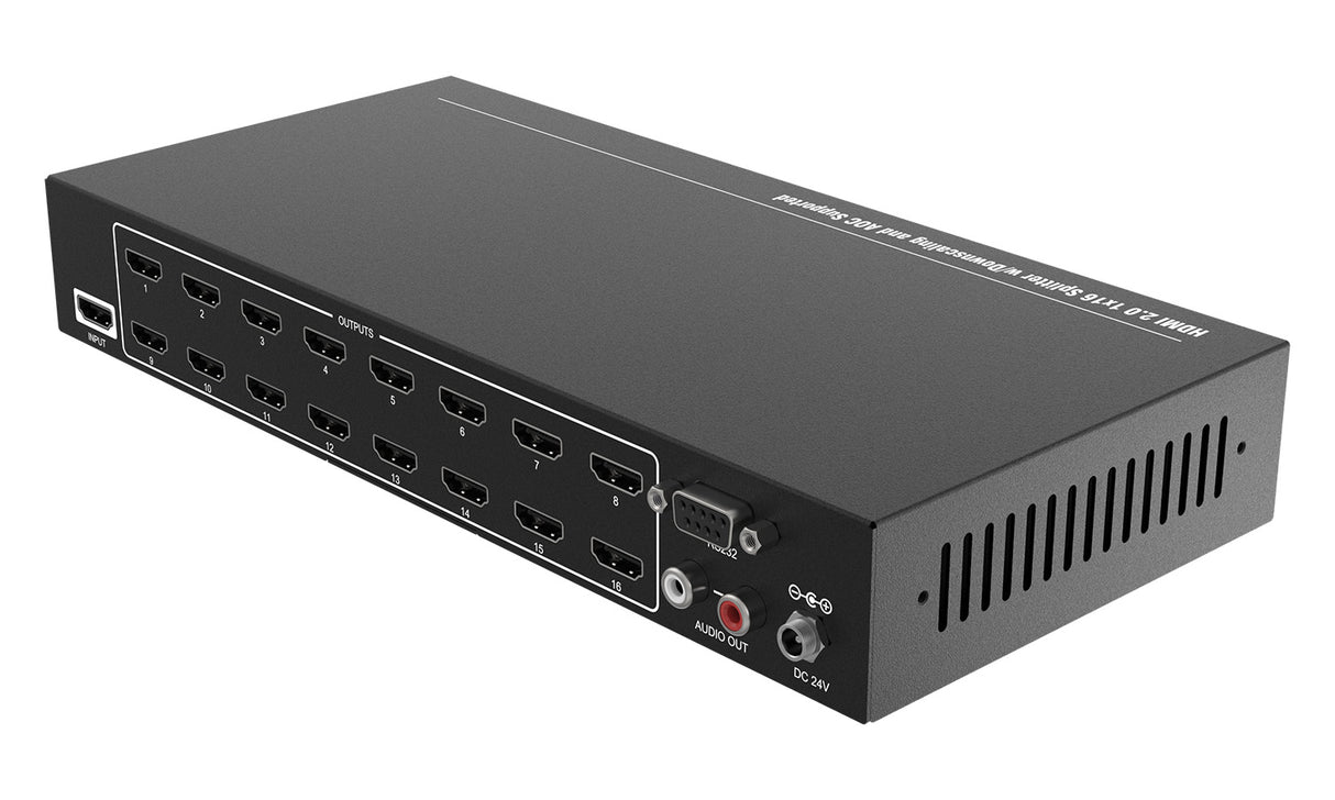 BZBGEAR BG-UHD-DA1X16 HDMI V2.0 1X16 Splitter with Downscaling and AOC Supported
