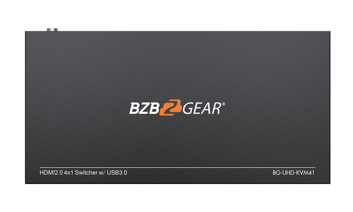 BZBGEAR BG-UHD-KVM41 4-Port Conference Room HDMI USB3.0 4K HDR 60Hz KVM Presentation Switcher