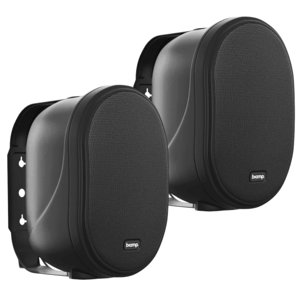 Pair of Biamp OVO5T 5.25-Inch 2-Way Loudspeaker Black Pair for background music