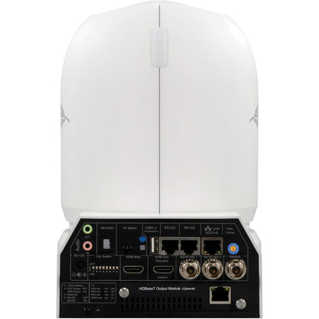 BirdDog P4K broadcast PTZ camera white with Full NDI and 6G-SDI outputs