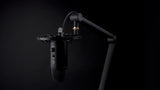 Blue Yeticaster Pro Streaming Bundle with Yeti USB microphone, Radius III shockmount, Compass boom arm, four pickup patterns, gain control, mute, and headphone output