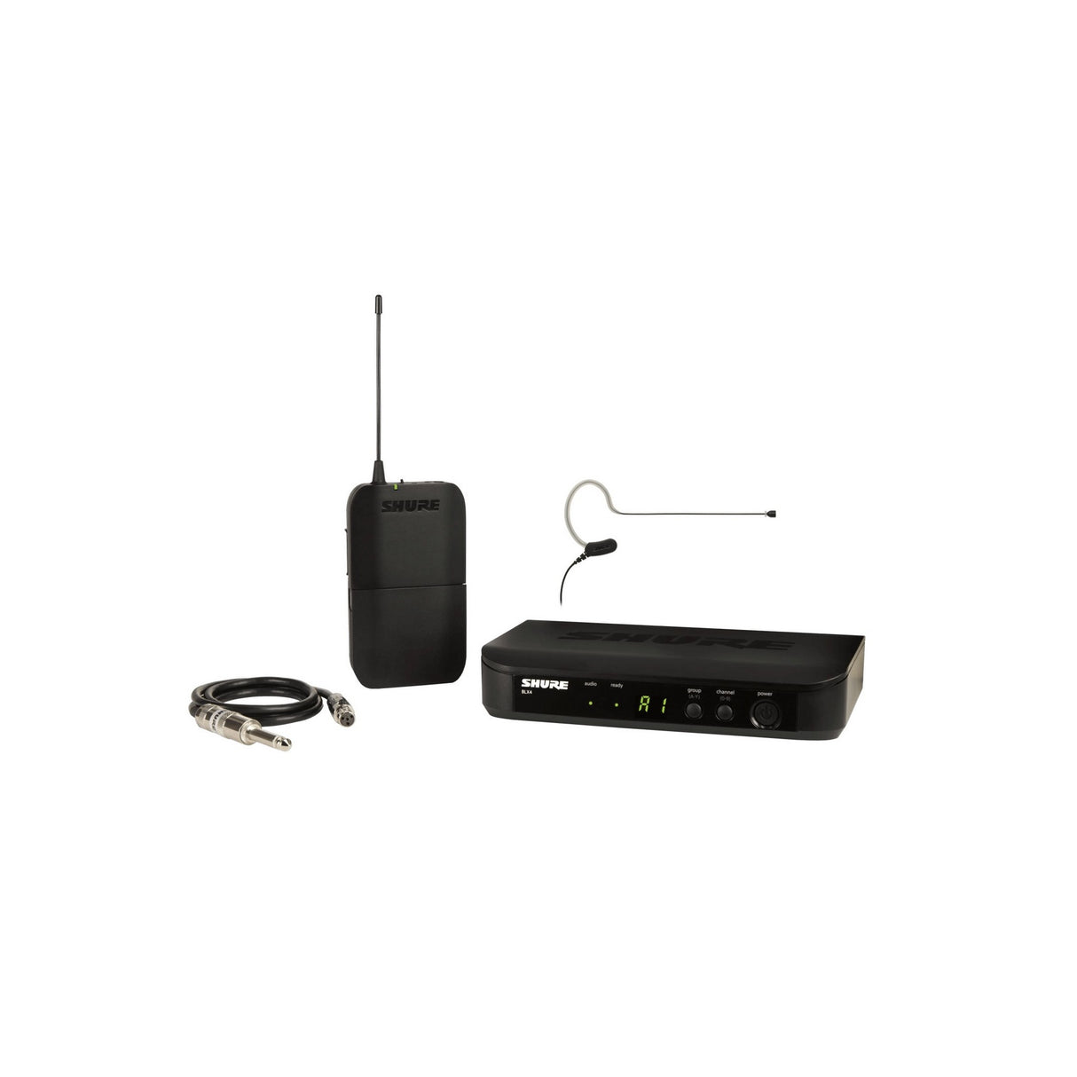 Shure BLX14-MX153T/O-TQG Omnidirectional Earset Wireless Guitar Microphone System