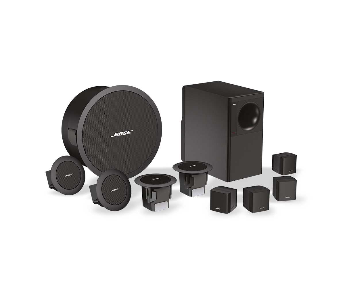 Bose FreeSpace ceiling satellite speakers for commercial audio