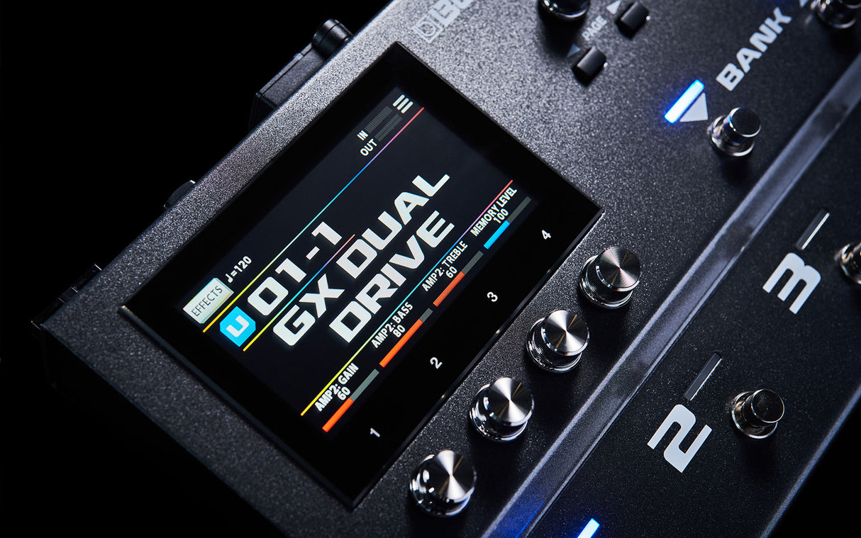 BOSS GX-100 multi effects pedal with touchscreen