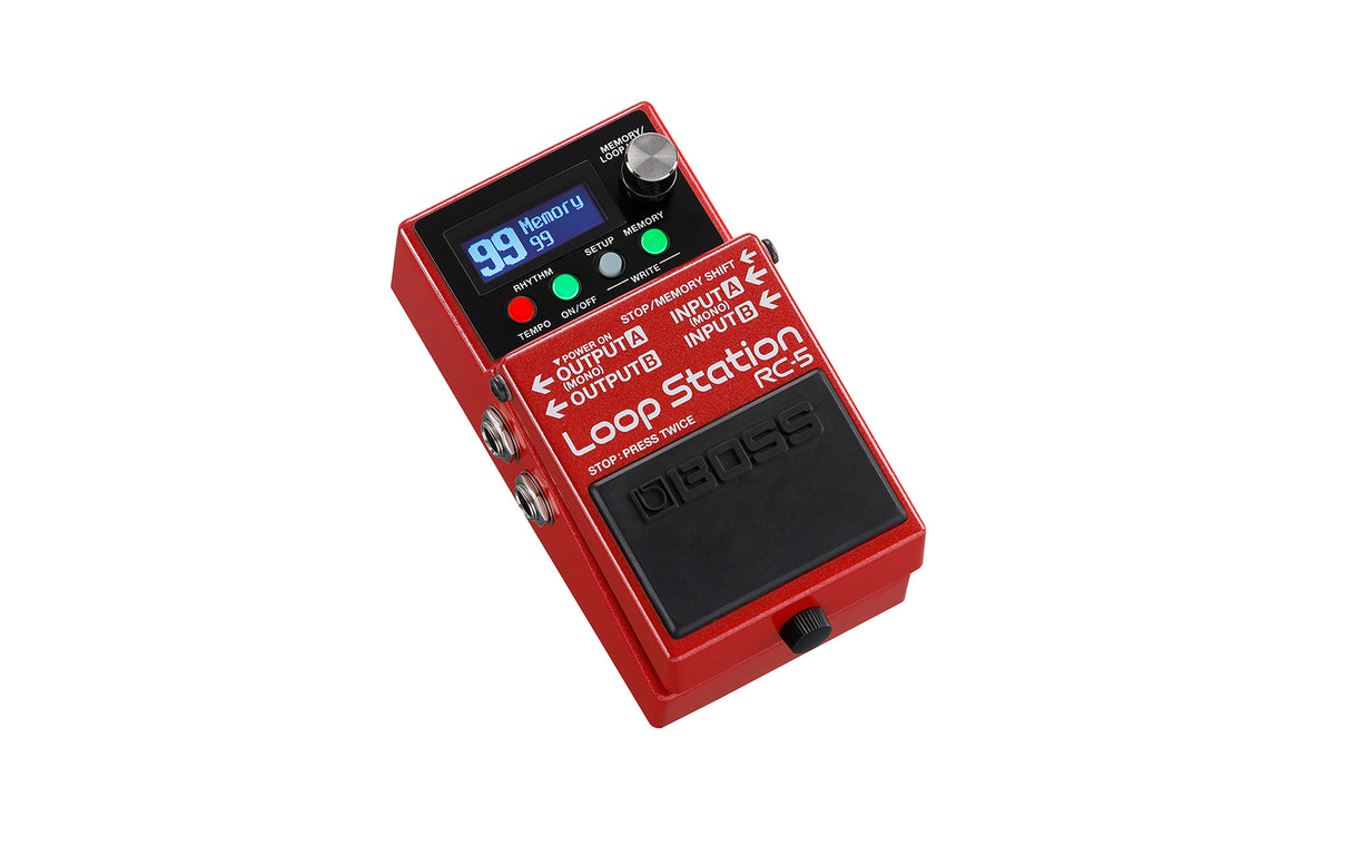 BOSS RC-5 guitar loop pedal with display