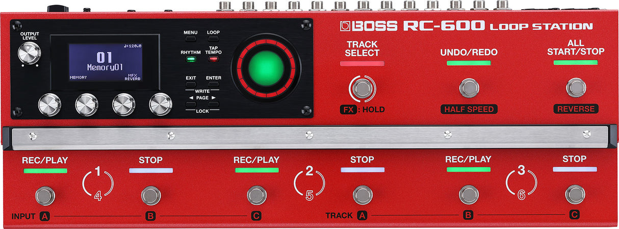 BOSS - BOSS RC-600 Loop Station - 6-Track Floor Looper with FX 