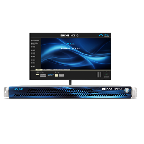 AJA BRIDGE NDI 3G High Density 4K/UltraHD/HD NDI/SDI Conversion Gateway