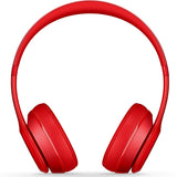 Beats by Dr. Dre Solo 2 on-ear headphones red with RemoteTalk cable B0518 and iconic b logo earcups