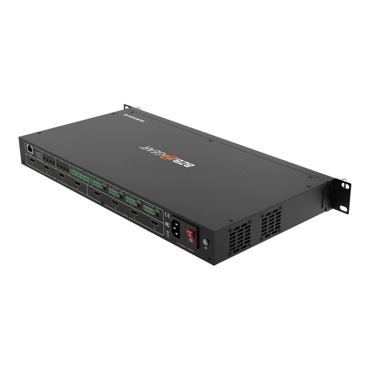 BZBGEAR BZ-MVS4X4-4K 4X4 4K UHD 18Gbps HDMI Video Wall Processor and Seamless Matrix Switcher